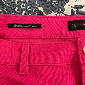 Talbots Vibrant Pink Jean Trouser